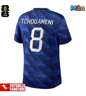 Frankrike Aurelien Tchouameni #8 Hemmatröja VM 2026 Kortärmad
